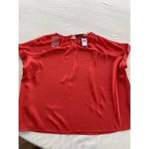 VINCE CAMUTO Women's Blouse Size 1X Polyester Sheer at Top